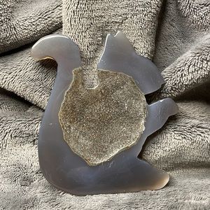 Druzy Agate Squirrel Slab